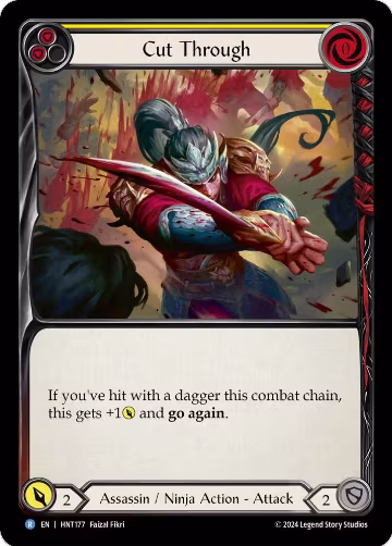 Cut Through (Yellow) (HNT177), The Hunted — Flesh & Blood card price
