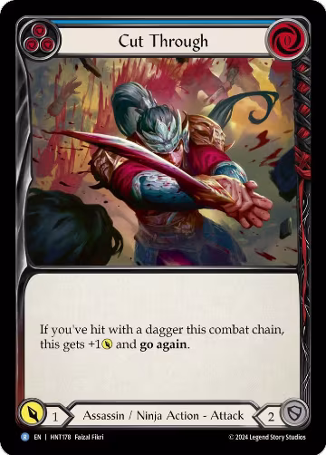 Cut Through (Blue) (HNT178), The Hunted — Flesh & Blood card price