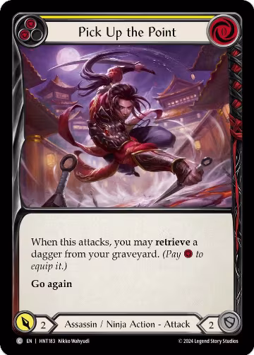 Pick Up the Point (Yellow) (HNT183), The Hunted — Flesh & Blood card price