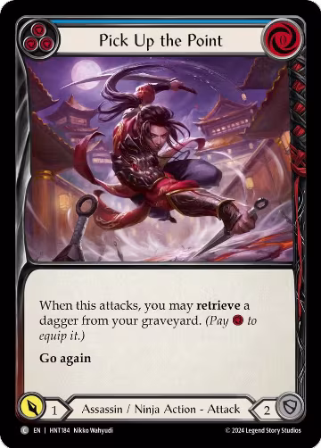 Pick Up the Point (Blue) (HNT184), The Hunted — Flesh & Blood card price