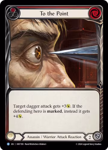 To the Point (Red), The Hunted — Flesh & Blood card price