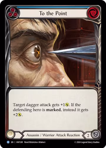 To the Point (Blue) (HNT201), The Hunted — Flesh & Blood card price