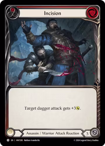 Incision (Red) (HNT205), The Hunted — Flesh & Blood card price