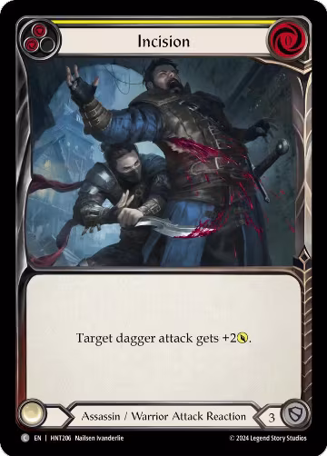 Incision (Yellow) (HNT206), The Hunted — Flesh & Blood card price
