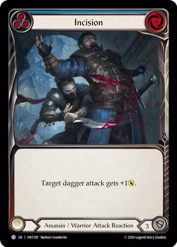 Incision (Blue) (HNT207), The Hunted — Flesh & Blood card price