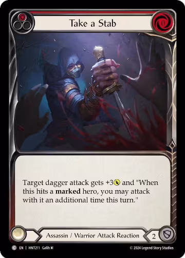 Take a Stab (Red) (HNT211), The Hunted — Flesh & Blood card price