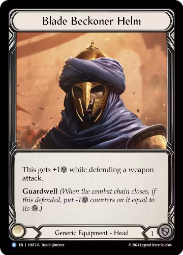 Blade Beckoner Helm (HNT216), The Hunted — Flesh & Blood card price