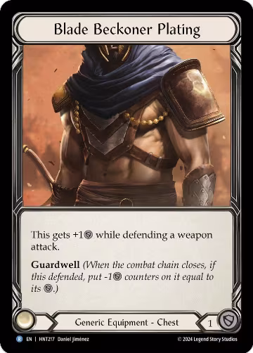 Blade Beckoner Plating (HNT217), The Hunted — Flesh & Blood card price