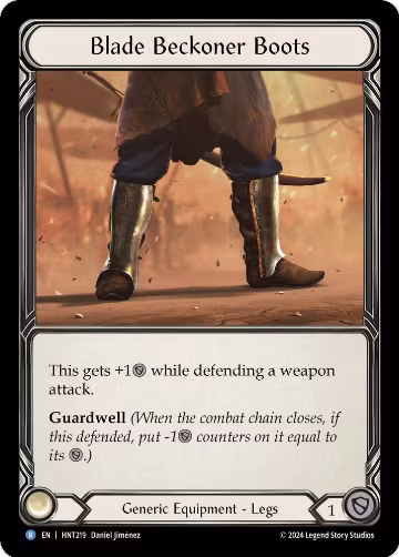 Blade Beckoner Boots (HNT219), The Hunted — Flesh & Blood card price