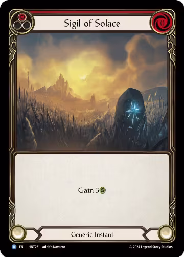 Sigil of Solace (Red) (HNT231), The Hunted — Flesh & Blood card price