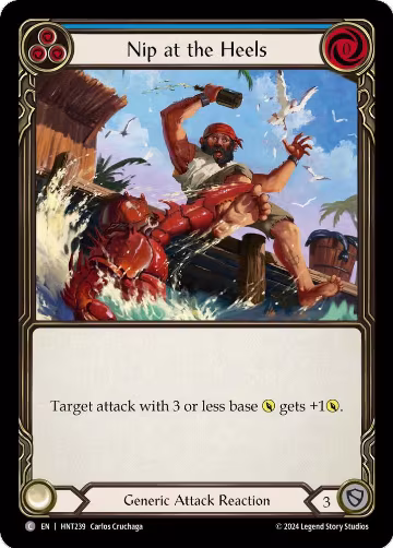Nip at the Heels (Blue) (HNT239), The Hunted — Flesh & Blood card price