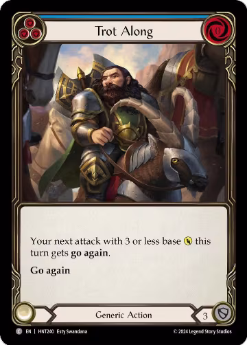 Trot Along (Blue) (HNT240), The Hunted — Flesh & Blood card price