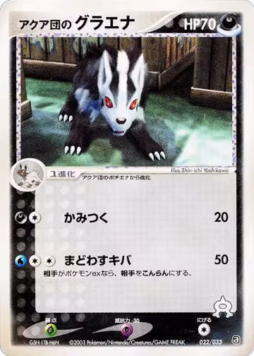 Team Aqua's Mightyena - 022/033 (022/033), Aqua Deck Kit — Pokémon JP card price