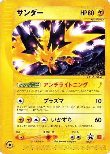 Zapdos - 024/P (024/P), P Promotional cards — Pokémon JP card price