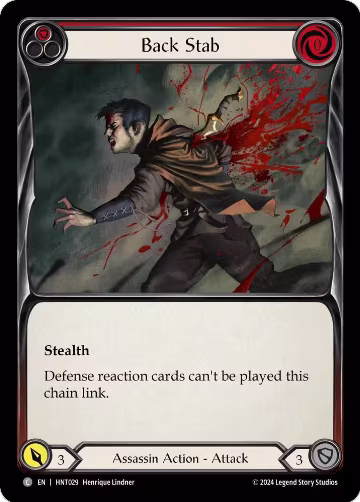 Back Stab (Red) (HNT029), The Hunted — Flesh & Blood card price