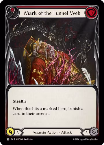 Mark of the Funnel Web (Red) (HNT035), The Hunted — Flesh & Blood card price