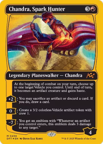Chandra, Spark Hunter (First-Place Foil) (456), Aetherdrift — Magic card price