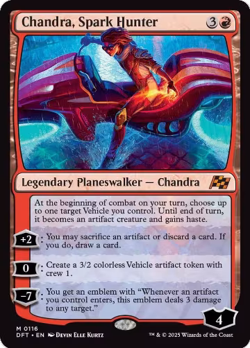 Chandra, Spark Hunter (116), Aetherdrift — Magic card price