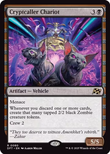 Cryptcaller Chariot (80), Aetherdrift — Magic card price