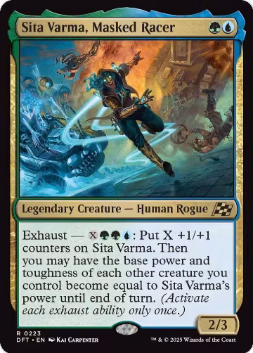 Sita Varma, Masked Racer (223), Aetherdrift — Magic card price