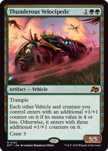 Thunderous Velocipede (183), Aetherdrift — Magic card price