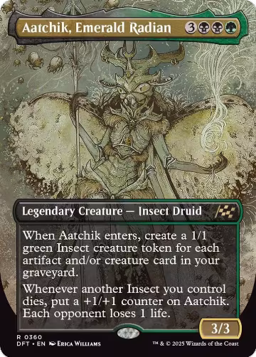 Aatchik, Emerald Radian (Borderless) (360), Aetherdrift — Magic card price