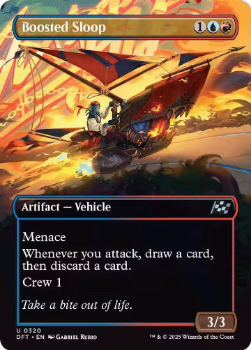 Boosted Sloop (Borderless) (320), Aetherdrift — Magic card price
