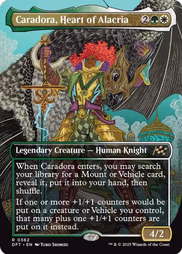 Caradora, Heart of Alacria (Borderless) (362), Aetherdrift — Magic card price