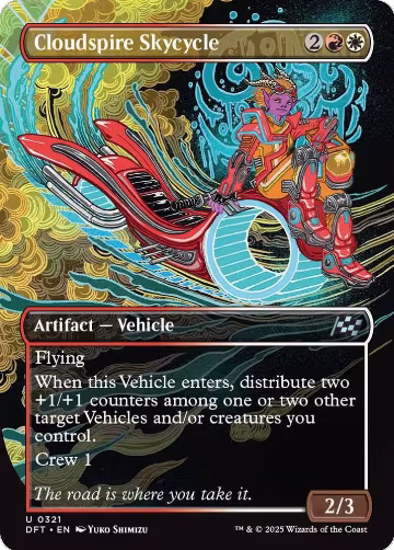 Cloudspire Skycycle (Borderless) (321), Aetherdrift — Magic card price