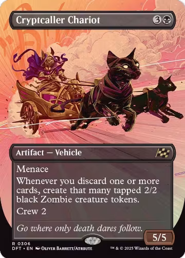 Cryptcaller Chariot (Borderless) (306), Aetherdrift — Magic card price