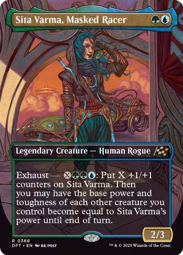 Sita Varma, Masked Racer (Borderless) (368), Aetherdrift — Magic card price