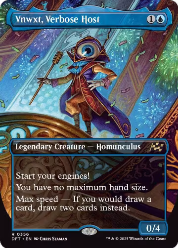 Vnwxt, Verbose Host (Borderless) (356), Aetherdrift — Magic card price