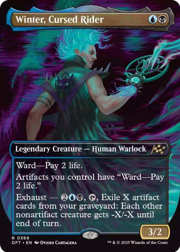 Winter, Cursed Rider (Borderless) (369), Aetherdrift — Magic card price
