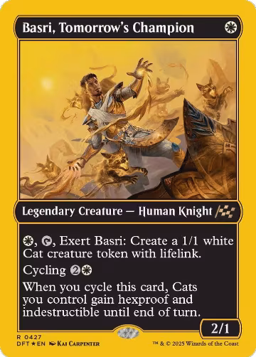 Basri, Tomorrow's Champion (First-Place Foil) (427), Aetherdrift — Magic card price