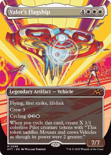 Valor's Flagship (Borderless) (298), Aetherdrift — Magic card price