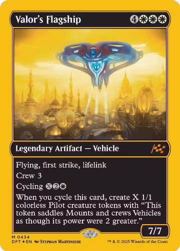Valor's Flagship (First-Place Foil) (434), Aetherdrift — Magic card price