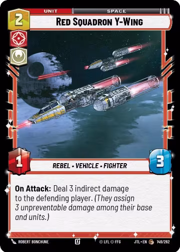 Red Squadron Y-Wing (149/262), Jump to Lightspeed — Star Wars card price