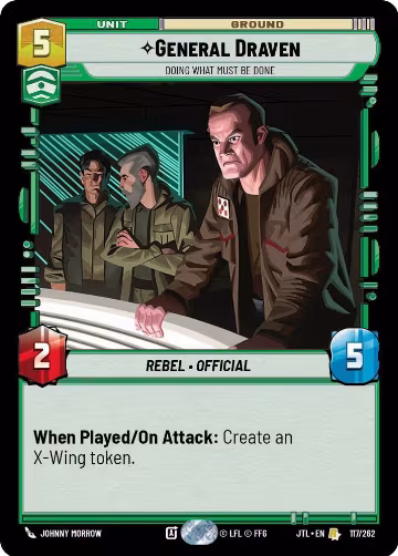 General Draven - Doing What Must Be Done (117/262), Jump to Lightspeed — Star Wars card price