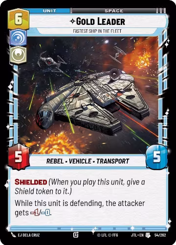 Gold Leader - Fastest Ship in the Fleet (054/262), Jump to Lightspeed — Star Wars card price