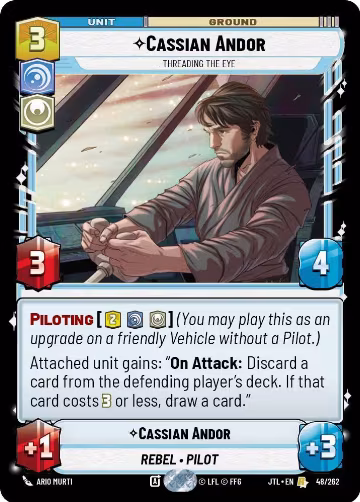 Cassian Andor - Threading the Eye (048/262), Jump to Lightspeed — Star Wars card price