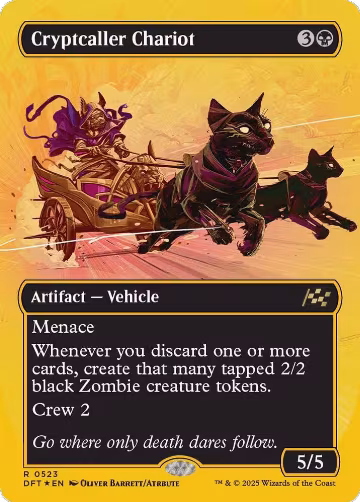 Cryptcaller Chariot (Borderless) (First-Place Foil) (523), Aetherdrift — Magic card price