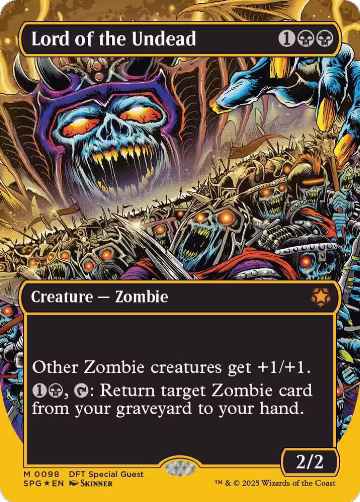 Lord of the Undead (Borderless) (First-Place Foil) (98), Special Guests — Magic card price