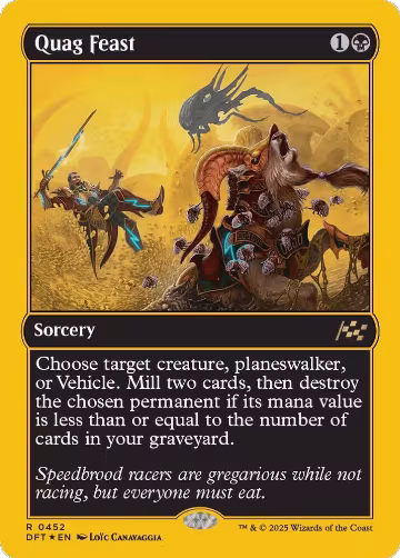 Quag Feast (First-Place Foil) (452), Aetherdrift — Magic card price