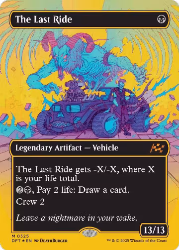 The Last Ride (Borderless) (First-Place Foil) (525), Aetherdrift — Magic card price