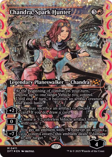 Chandra, Spark Hunter (Showcase) (Fracture Foil) (411), Aetherdrift — Magic card price