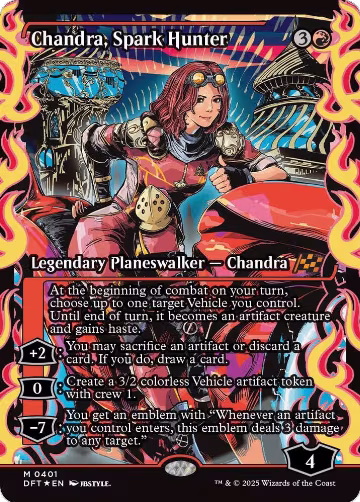 Chandra, Spark Hunter (Showcase) (401), Aetherdrift — Magic card price