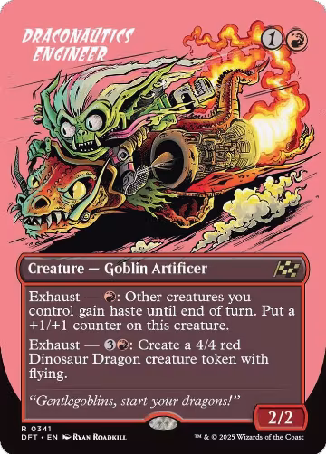 Draconautics Engineer (Borderless) (341), Aetherdrift — Magic card price