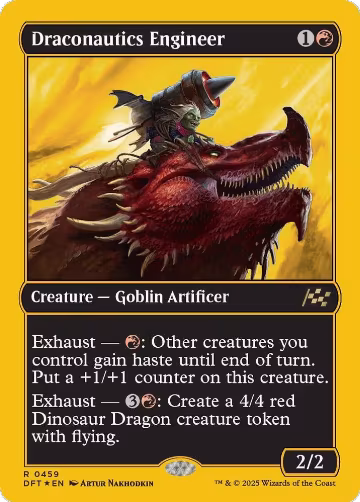 Draconautics Engineer (First-Place Foil) (459), Aetherdrift — Magic card price