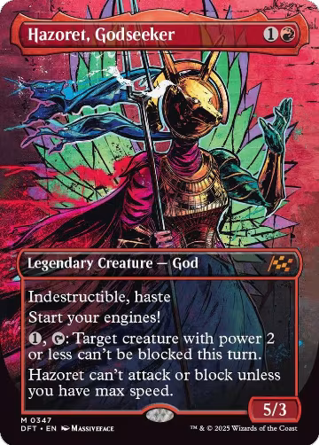 Hazoret, Godseeker (Borderless) (347), Aetherdrift — Magic card price