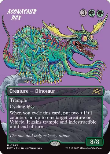 Agonasaur Rex (Borderless) (343), Aetherdrift — Magic card price
